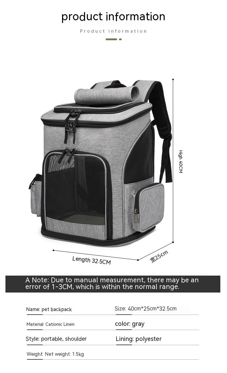 Portable Cat and Dog Backpack Foldable Bag