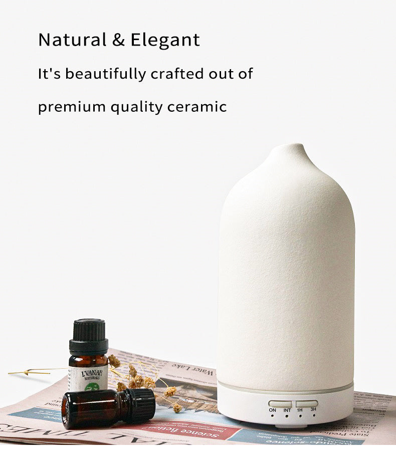 Ceramic Ultrasonic Humidifier and Aroma Diffuser