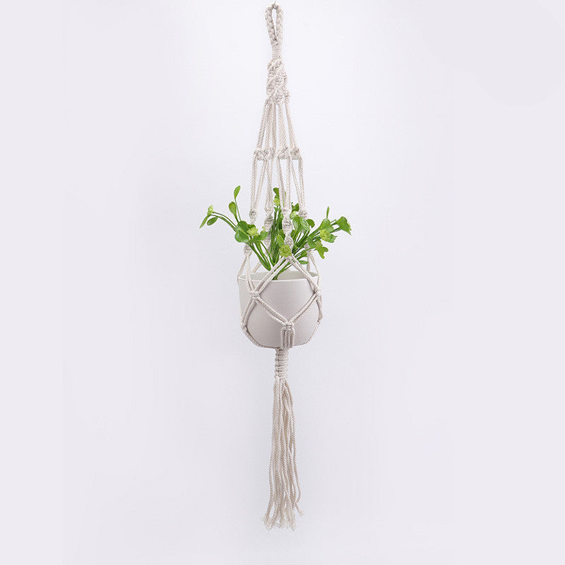 Macrame Plant Hangers & Shelf