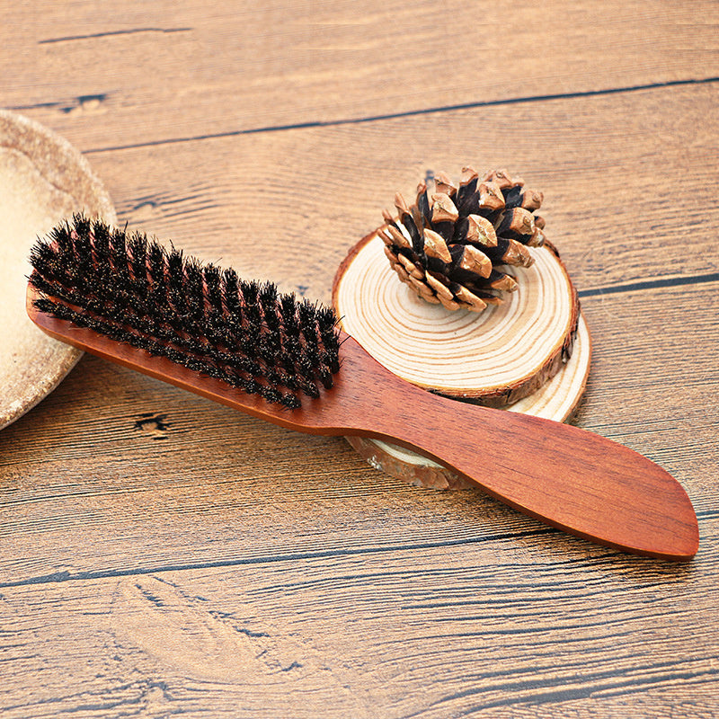 Wooden Boar Bristle Brush For Beards